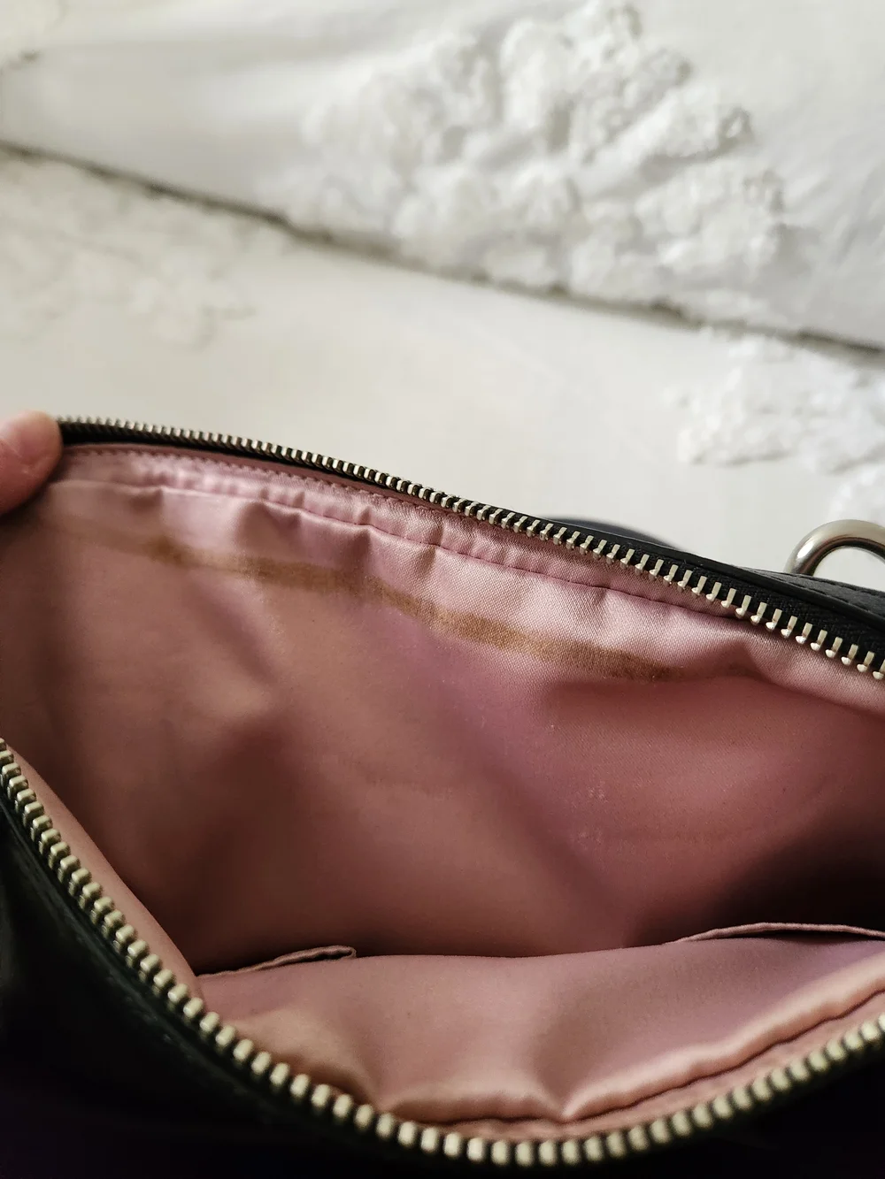 Coach black leather